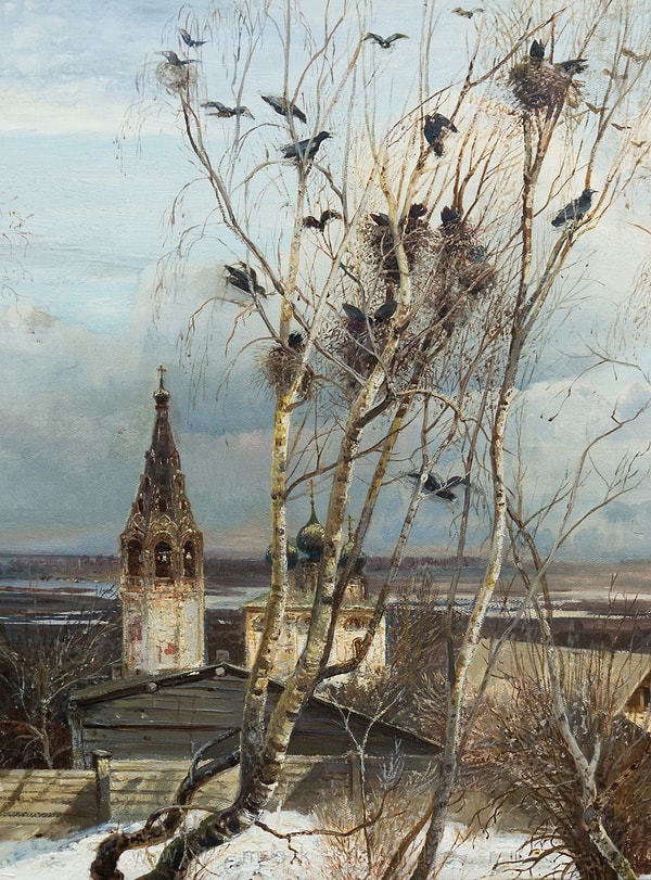 12. Какой известный художник написал картину «Грачи прилетели»?