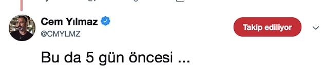 Halbuki Cem Yılmaz daha 5 gün önce gösterisinden elde edilen gelirle 100'den fazla şehit çocuğunun eğitimine katkıda bulunmuştu.