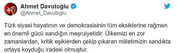 İşte Davutoğlu'nun o mesajları:
