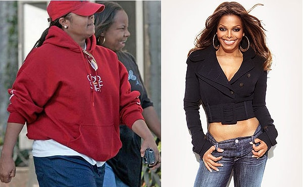 8. После рождения малыша Джанет Джексон сильно набрала, но с помощью специальной программы сумела сбросить более 30 кг!