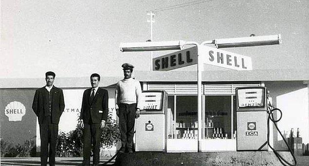 Şehrin ilk benzin istasyonu, Batman, 1950.