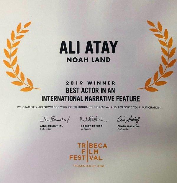 11. Ali Atay, Tribeca Film Festivali’nin Uluslararası Yarışma Kategorisi’nde, Nuh Tepesi filmindeki performansıyla En İyi Erkek Oyuncu ödülünün sahibi oldu.