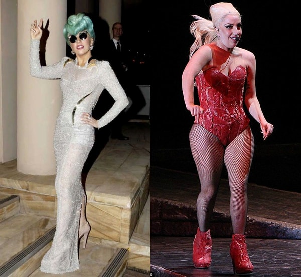 2. Леди Гага любит поесть в папином ресторанчике, и результат налицо.