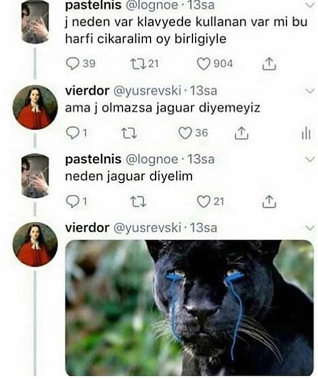 12. Jaguarları üzmeyin.