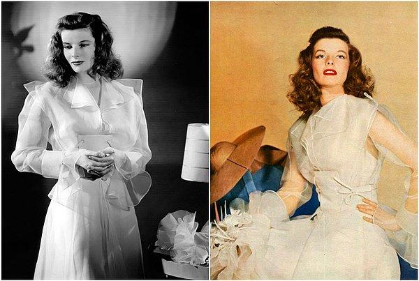 5. Katharine Hepburn Philadelphia Hikayesi filmine bu elbise ile damga vurmuştu. (1940)