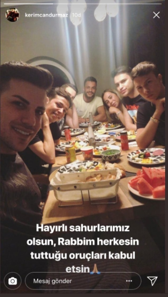 Tüm bu olaylar karşısında çektiği videonun ardından sessizliğe gömülen Kerimcan Durmaz, yaptığı bu paylaşımla da epey eleştirilmişti.