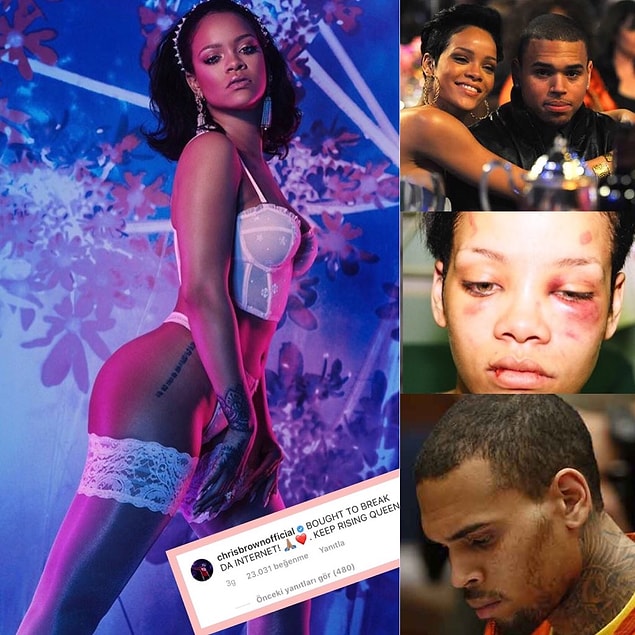 4. Peki, Chris Brown kişisinin hâlâ utanmadan Rihanna'ya yürümesine ne diyorsunuz?