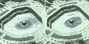 Kâbe'de İbadetlerini Yerine Getiren İnsanların Muhteşem Timelapse Görüntüleri