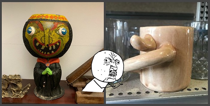 Фото предметов с барахолки, увидя которые хочется произнести: "Ну что за дичь?"