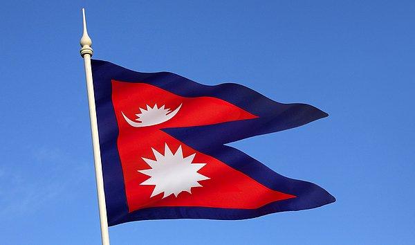 9. Nepal dünyanın en matematiksel bayrağına sahiptir.