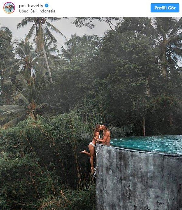 Kelly Castille ve Kody Workman, Instagram'da bu ayın başlarında bir fotoğraf paylaştılar. Paylaştıkları fotoğrafta Workman, sevgilisini havuzun yanında büyük bir uçurumun üstünde tutuyor ve aynı zamanda öpüyordu.