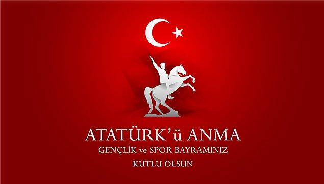 Atatürk'ün Samsun'a çıktığı ruhla aynı uğurda, hepinizin 19 Mayıs Atatürk'ü Anma, Gençlik ve Spor Bayramınızı kutlarız...