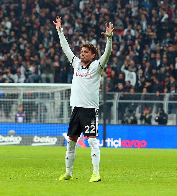 11. dakikada Güven Yalçın'ın şutunda savunmadan seken top Ljajic'in önünde kaldı. Ljajic altı pas içinde topu boş kaleye gönderdi ve Beşiktaş 1-0 öne geçti.
