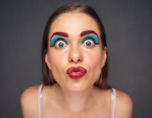 Экстравагантный макияж