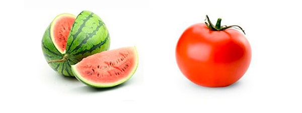 Помидор и арбуз