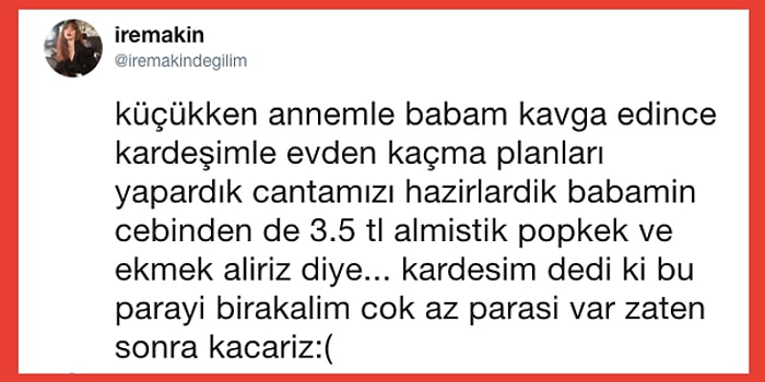 Dünyayı Çocuklar Yönetsin! Küçükken Kardeşiyle Evden Kaçmayı Planlayan Gencin Paylaşımı ve Gelen Birbirinden Tatlı Tepkiler