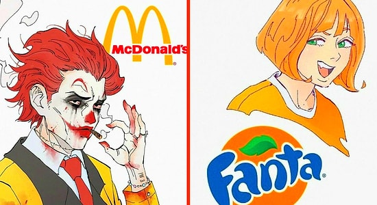 Что если бы популярные бренды стали персонажами аниме (Coca-Cola та еще горячая штучка)