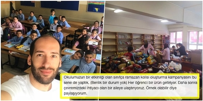 Ama Siz Çok Güzelsiniz! Öğrencileriyle Birlikte Ramazan Kolisi Hazırlayarak İhtiyaç Sahibi Ailelere Ulaştıran Öğretmenler