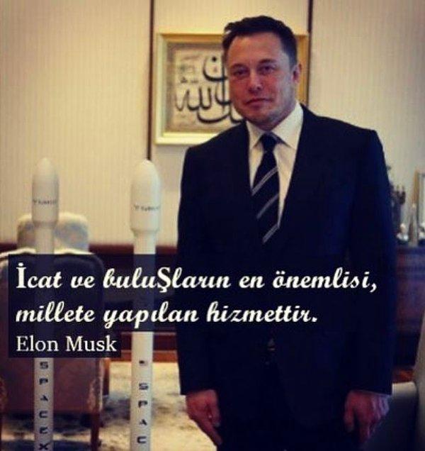 12. Aynen öyle Elon abi.