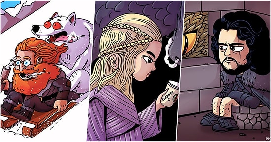 Alternatif Bir Evrende Game of Thrones Karakterlerine Hayat Veren İllüstratörün Birbirinden Eğlenceli Çizimleri