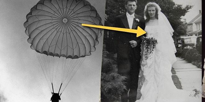 Kocasının Hayatını Kurtaran Paraşütü Düğününde Gelinlik Olarak Kullanan Kadının Aşk Dolu Hikayesi