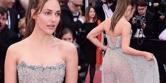 Meryem Uzerli'nin Cannes Film Festivali Açılış Gecesinde Giydiği Transparan Elbise Olay Oldu!
