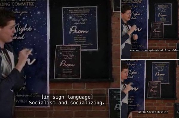 7. Ancak Keyser, şaka yoluyla Riverdale dizisine olan saygısını da göstermiştir.