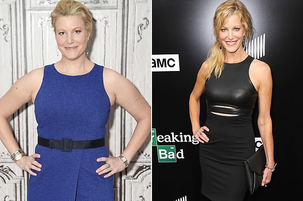 3. Анна Ганн, сыгравшая Скайлер Уайт в сериале "Во все тяжкие", просто не узнать, а все благодаря пилатесу