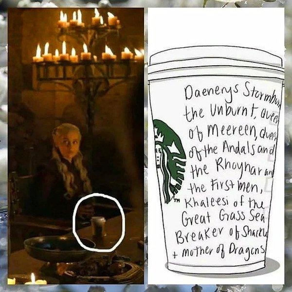 Bonus: Peki Daenerys’in adı Starbucks bardağında nasıl görünüyordur?
