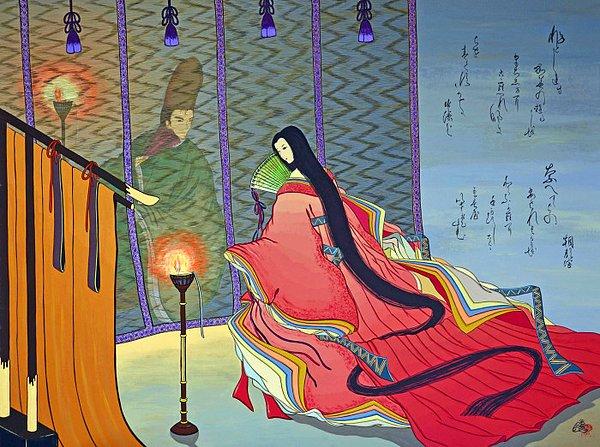 Aynı zamanda ana karakterin ağzından aktarılan ve saray dili ile yazılmış 800 şiir içerir. Bu da Murasaki'nin şair yönünün de ne kadar kuvvetli olduğunu gösteriyor.
