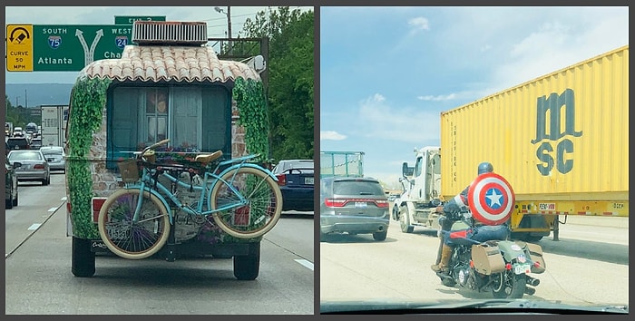 Подборка фотографий самых странных вещей, которые люди видели на дороге