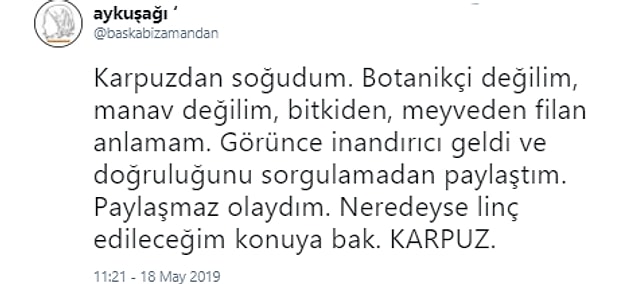 Tartışmaların sonunda görseli paylaşan twitter kullanıcısı şu sözlerle feryat etti.