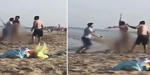 Plajda Çıplak Gezen Adama Meydan Dayağı Attılar!