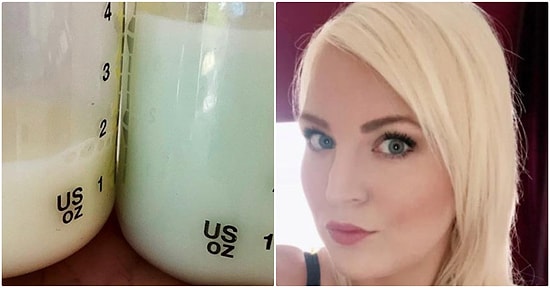 Anneliğin Mucizesi! Kızı Aşı Olduktan Sonra Emzirirken Sütünün Mavi Renge Döndüğünü Fark Eden Kadın