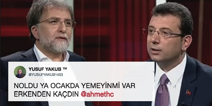 Ahmet Hakan'ın Ekrem İmamoğlu'na Söz Hakkı Vermeyerek Programı Erken Bitirmesine Gelen Tepkiler