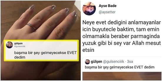 Twitter’da Mutluluğunu Paylaşan Kadının Yüzüğüyle Dalga Geçilince Ortalık Birbirine Girdi!