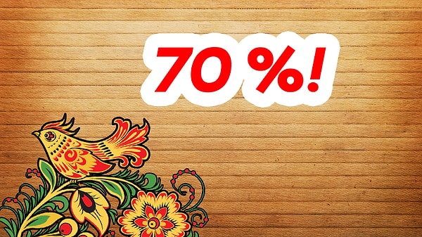 Ура! Вы прошли порог в 70%. Вы редкий интеллектуал!