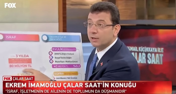 Ekrem İmamoğlu'nun Paylaştığı İsraf Tablosundan Öne Çıkan Başlıklar: 'İBB Web Sitesi İçin 3 Yılda 80 Milyon Lira Harcanmış'