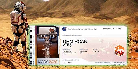 Mars'a Biletiniz Hazır: NASA Belki Cisminizi Değil Ama Acele Ederseniz 'İsminizi' Mars'a Götürecek!