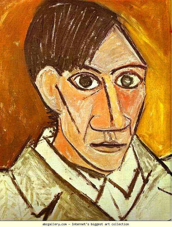 11. Pablo Picasso'nun 1907 yılında yaptığı otoportre.