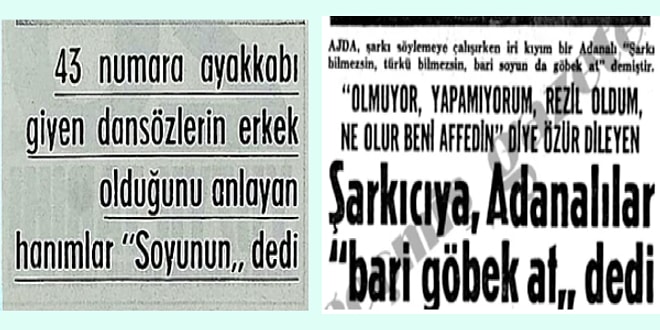 Garip Olaylar Çıkarma Konusunda Adana'nın Epey Eski Olduğunu Gösteren Nostaljik Haberler