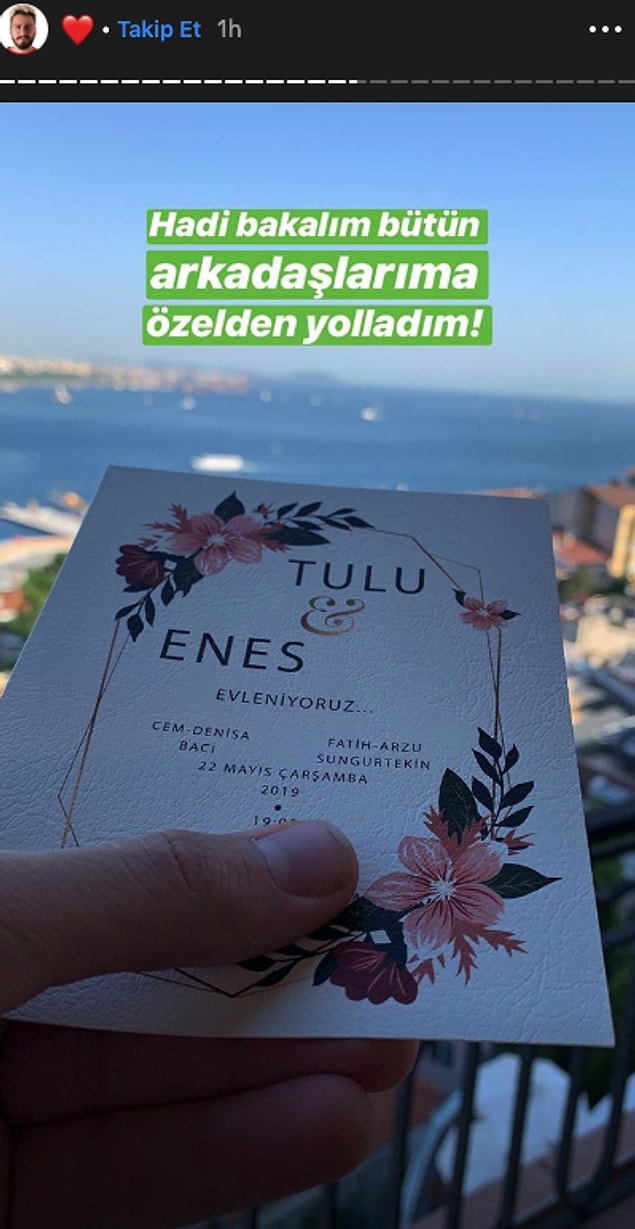 İşte bu Enes, geçtiğimiz haftalarda evleneceğini duyurarak herkeste kısa süreli bir şok yaşattı.