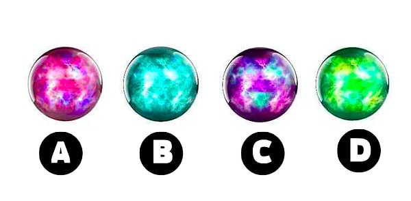 Выберите один из четырёх шаров...