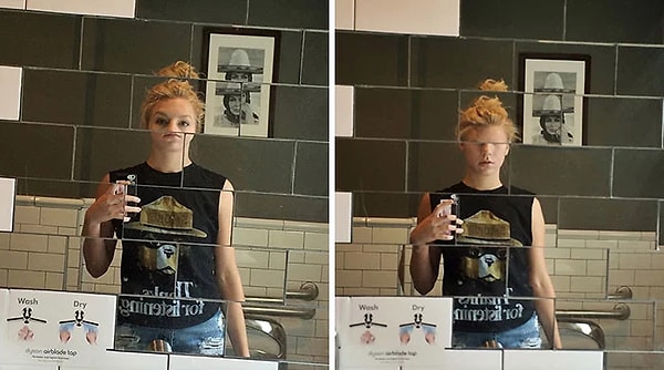 18. «Как-то я наткнулась на классное зеркало в общественном туалете и захотела сделать клевые селфи, но…»