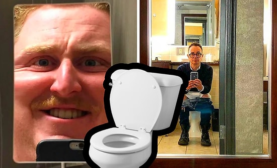 23 фото с такими странными туалетными зеркалами, что вы скажете: «Я лучше до дома потерплю»