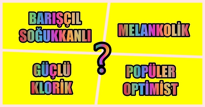 Kişilik Profili Testine Göre Hangi Karakter Grubunda Yer Alıyorsun?
