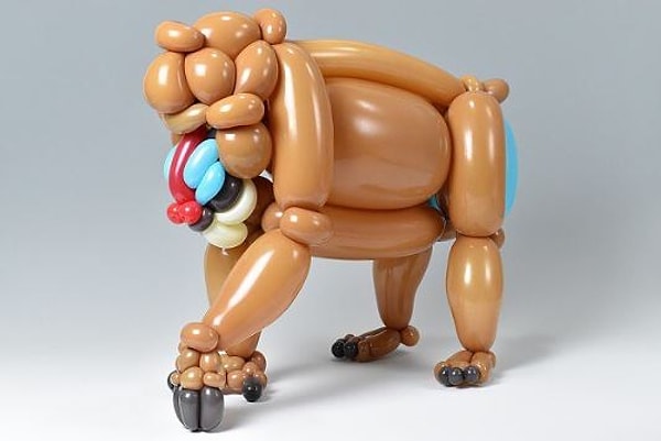 22. А эта мартышка называется "мандрил"