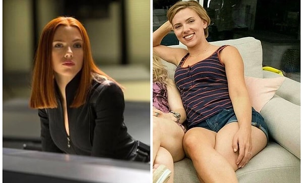 12. И, наконец, Скарлетт Йоханссон после сытного обеда :)