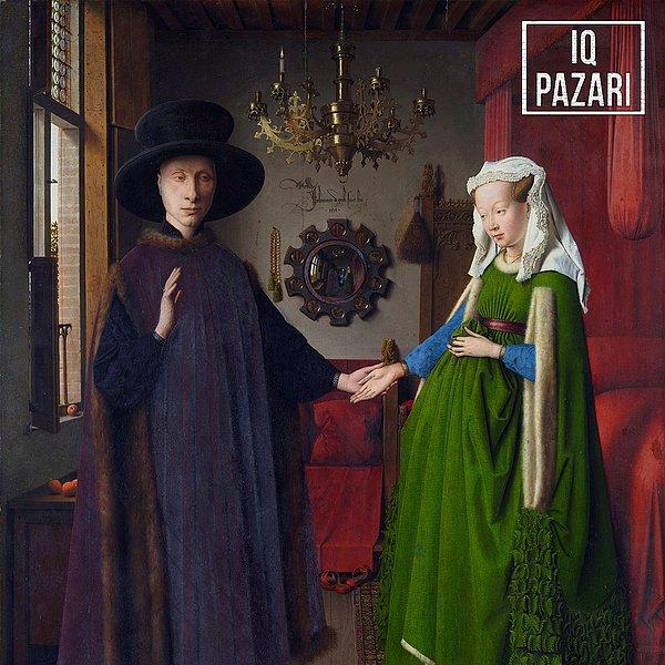 7. Jan van Eyck’ın sembolik sanatın temel taşlarından Arnolfini Düğünü eseri detaylarıyla kendine hayran bırakır.