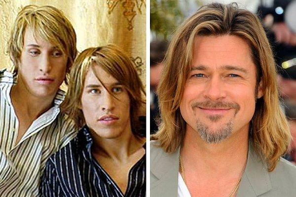 14. Matt ve Mike Schlepp isimli ikizler, hayranı oldukları Brad Pitt'e benzemek için 15 bin dolar para harcamış.